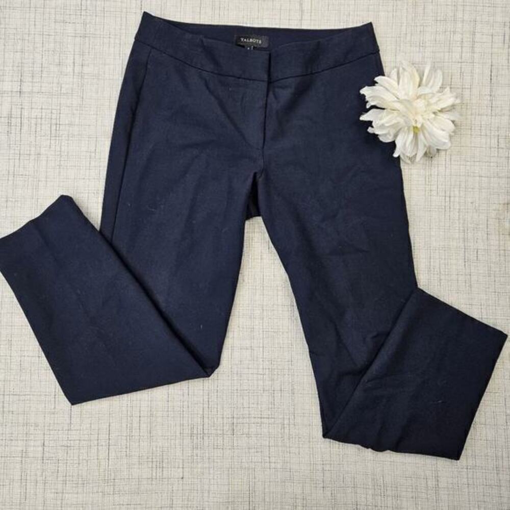 Talbots Signature Straight Leg Navy Career Dress Pants Size 6
